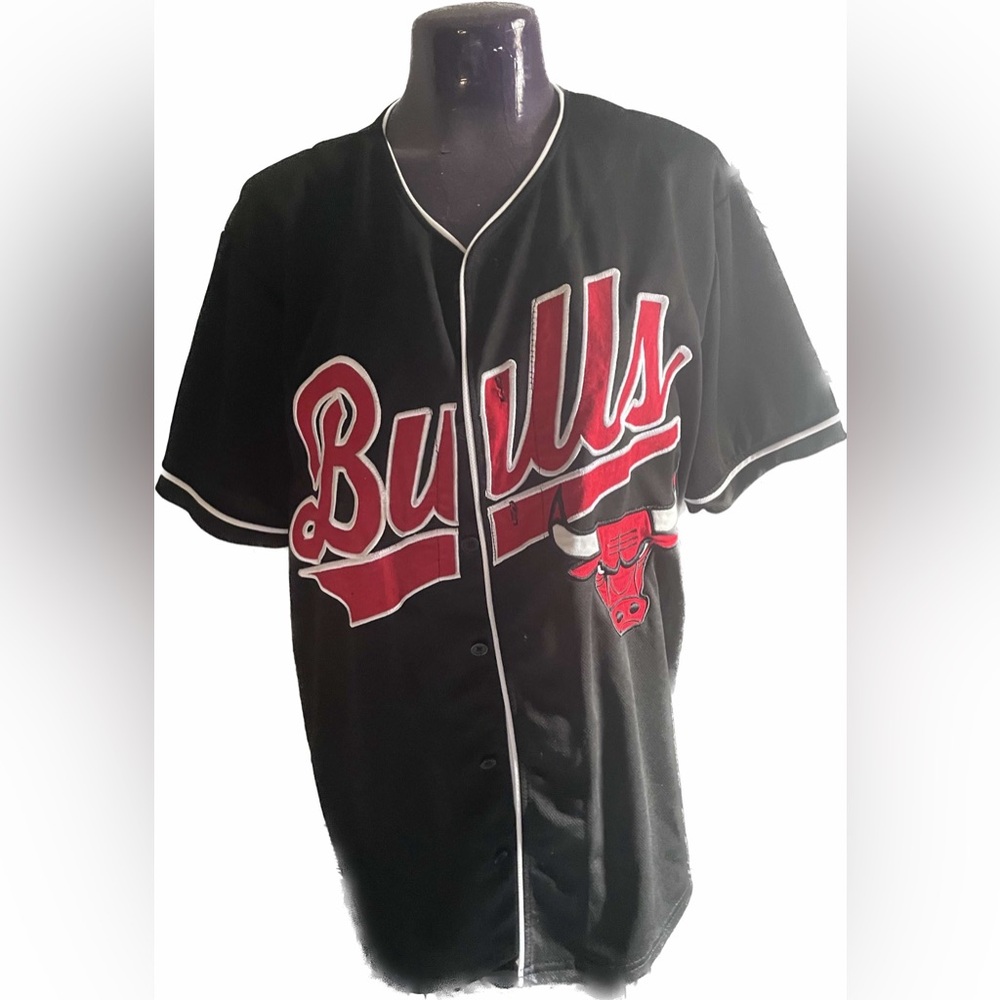 CHICAGO BULLS button front official NBA jersey M
